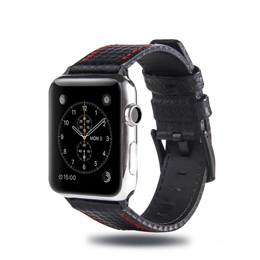 AetherLux™ CarbonCraft Leather Watch