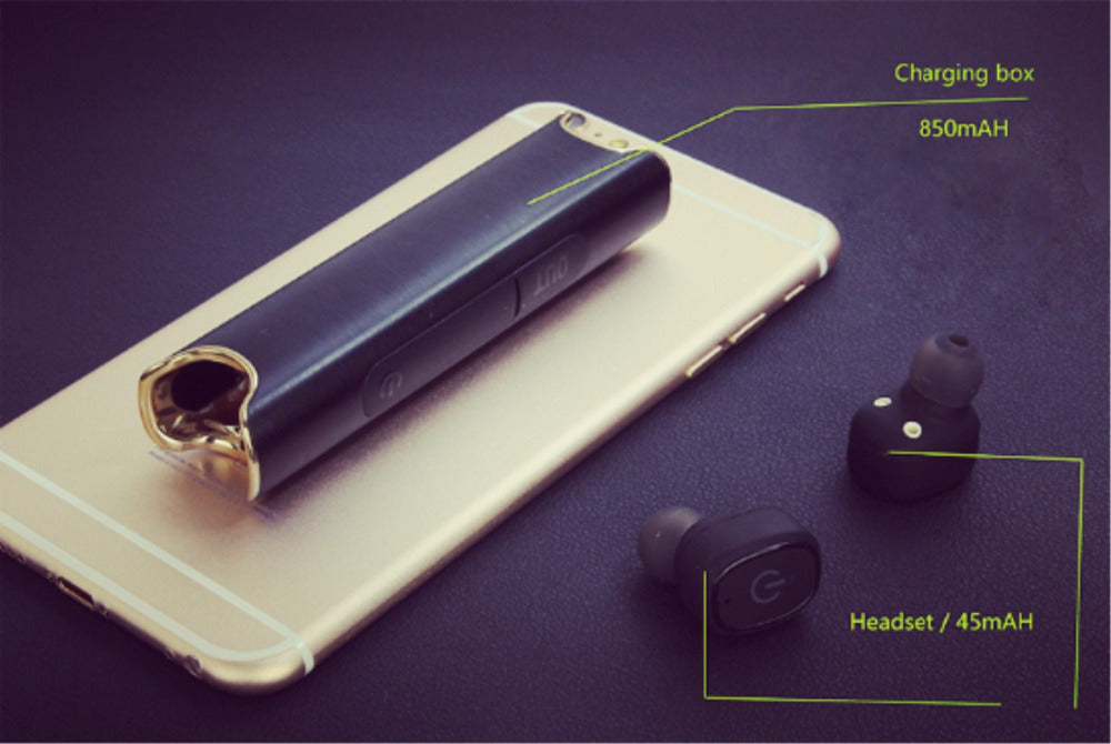 AquaSound S2 Wireless Earbuds – IP67 Waterproof Bluetooth Earphones with Mic & 850mAh Charging Box"