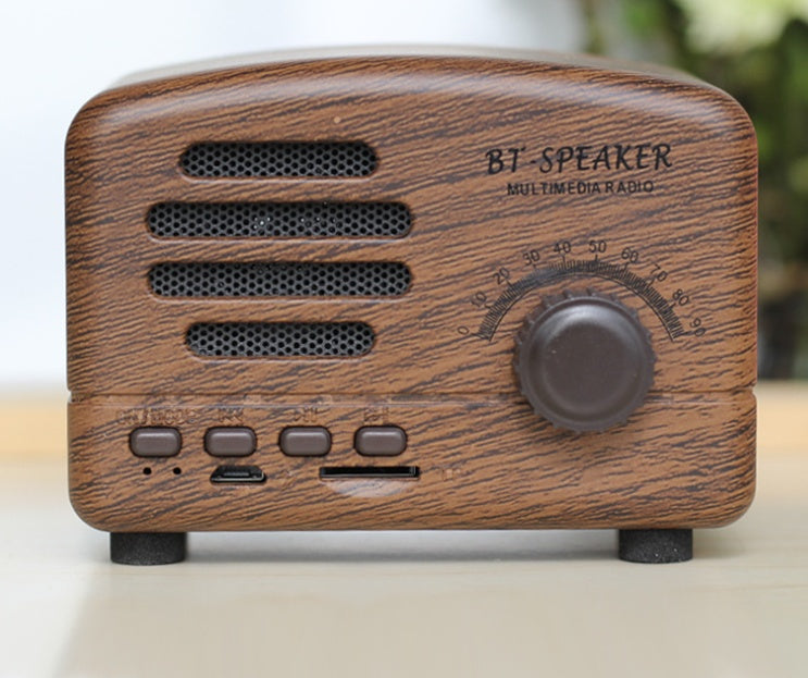EchoCraft™ Vintage Wood Bluetooth Speaker