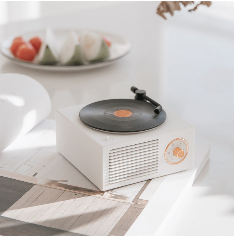 RetroSound Wireless Mini Phonograph – Bluetooth-Compatible Portable Speaker
