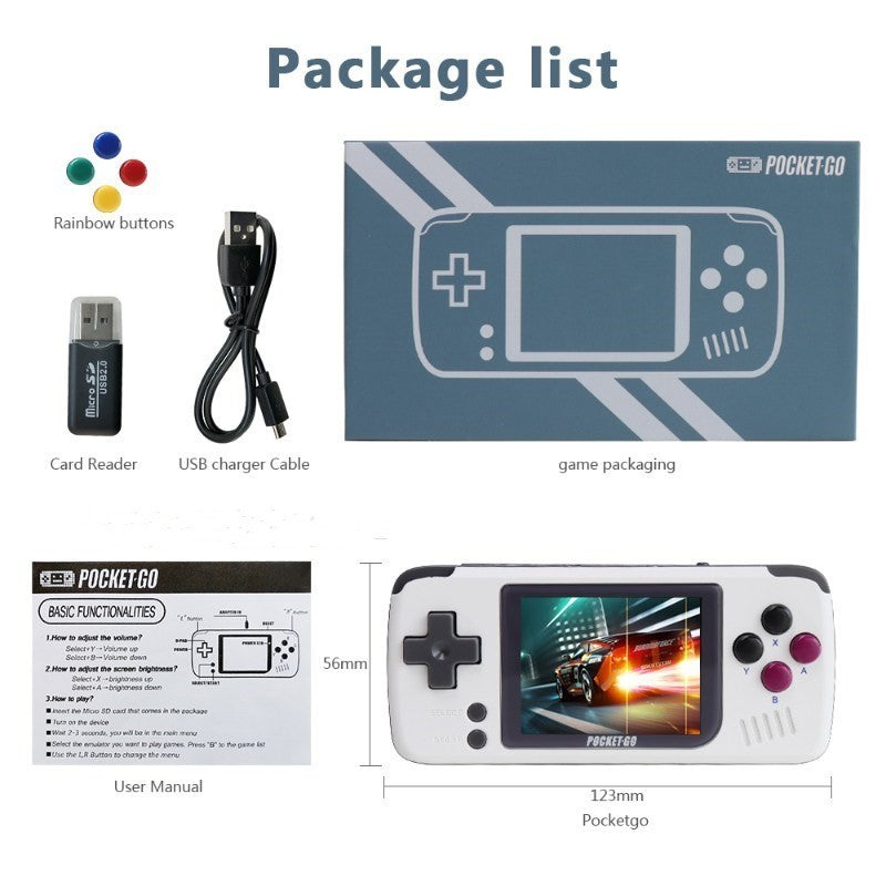 RetroGo Pocket – Compact 2.4” Retro Handheld Gaming Console