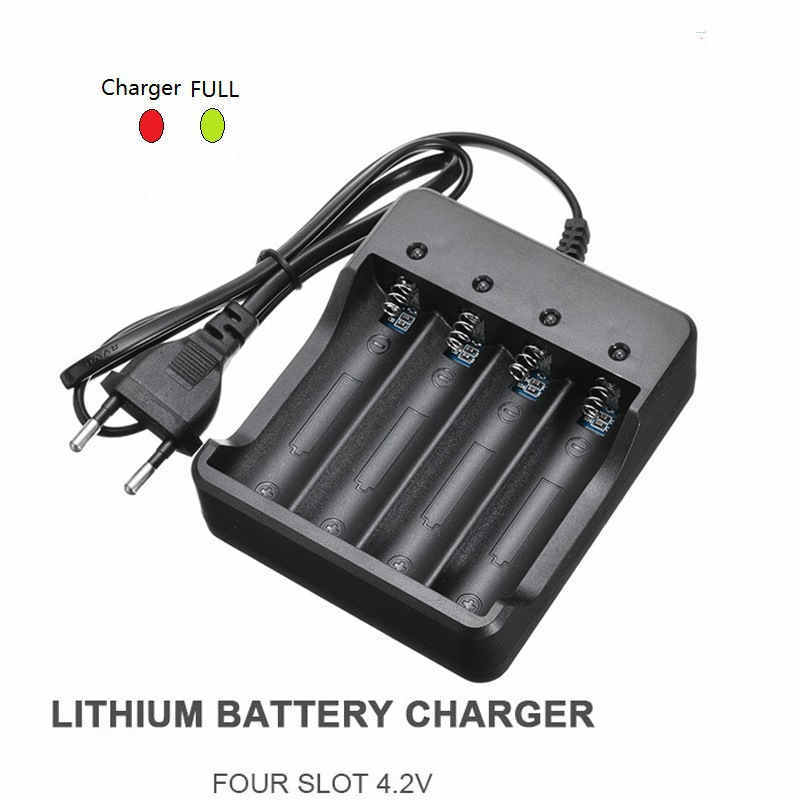 PowerMax 18650 Multi-Function Smart Charger: Four-Slot Charger with Cable