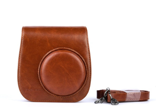 The LuxeGuard Mini Leather Camera Case