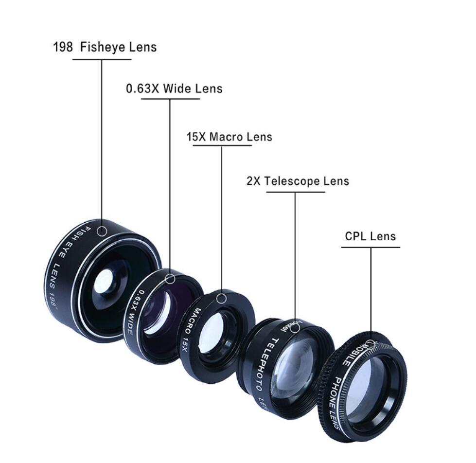 APEXEL 10-in-1 Universal Phone Lens Kit