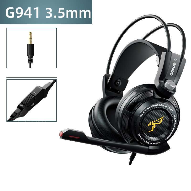 G941 Pro: Esports Game Headworn Wired Earphones for Students
