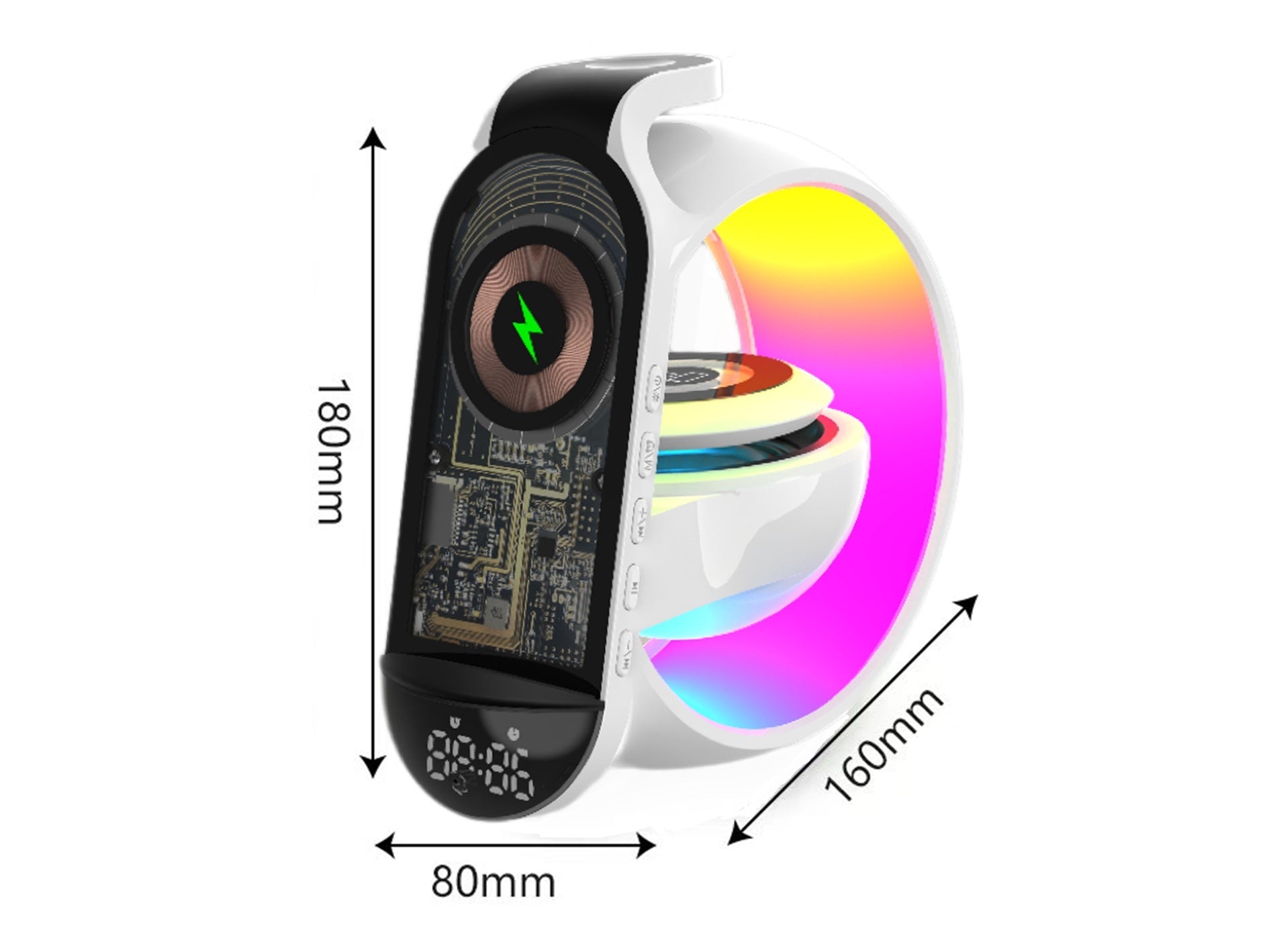 The Radiance Pro™: 6-in-1 Bluetooth Speaker & Wireless Charging Hub