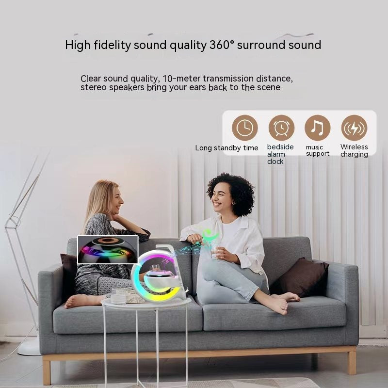 The Radiance Pro™: 6-in-1 Bluetooth Speaker & Wireless Charging Hub