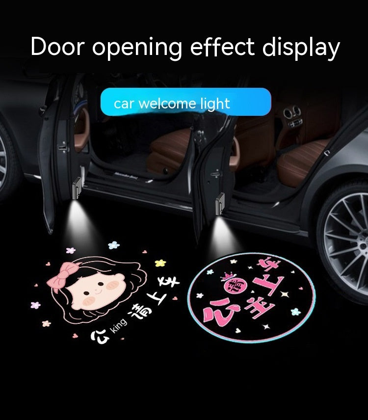 LumiRide Wireless Door Sill Projection Light