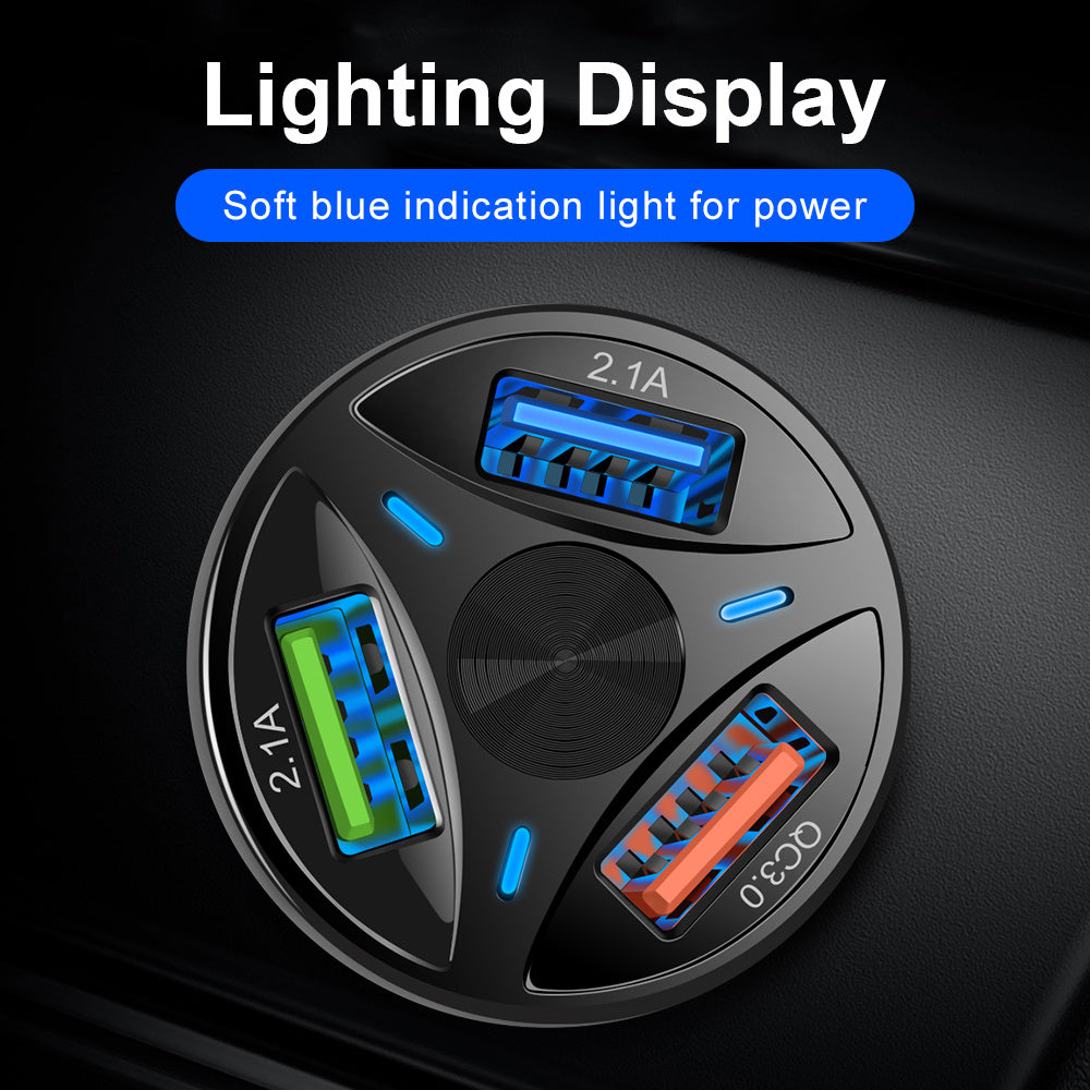 SpeedVolt™ QC3.0 USB Car Fast Charger