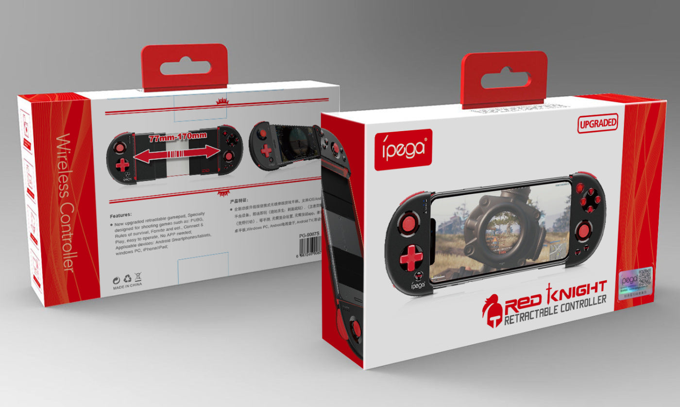 Red Samurai X – Retractable Bluetooth Gaming Handle for Battle Royale
