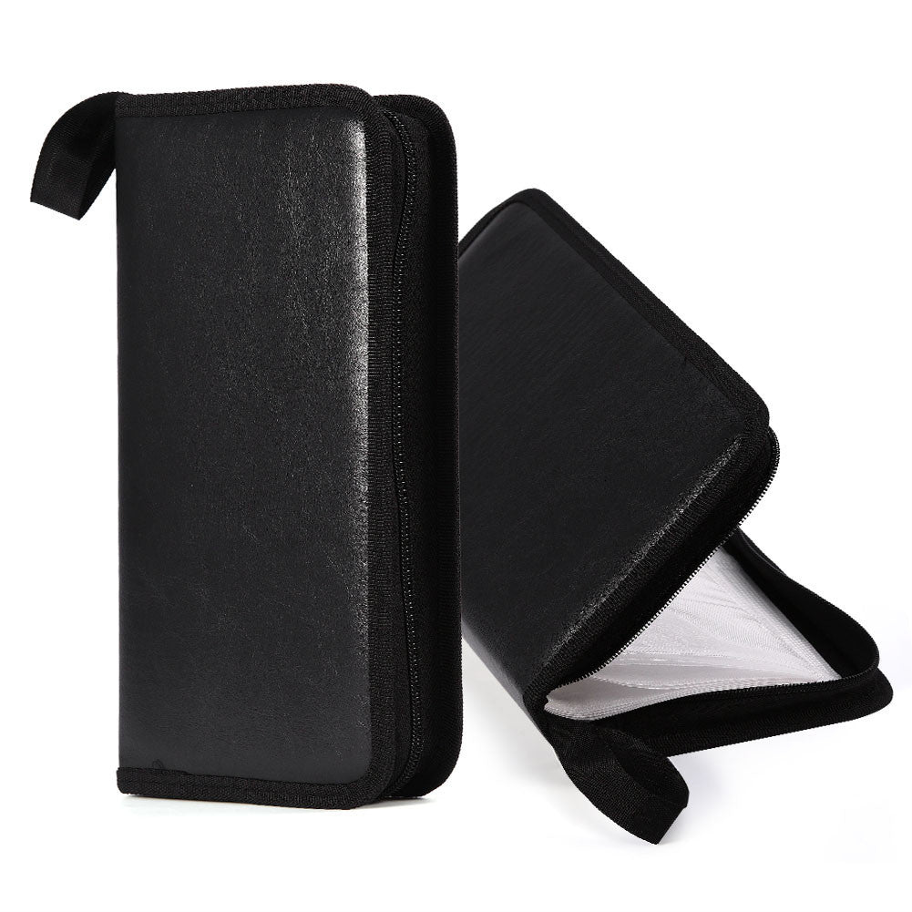 DiscVault 80-Disc PU Leather CD/DVD/VCD Storage Case