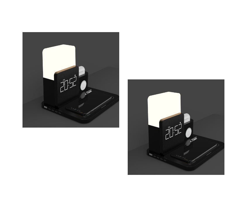 LumaCharge LED Alarm Clock & Magnetic Wireless Charger