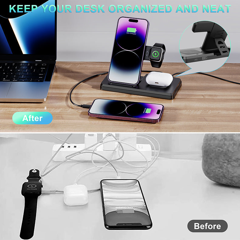 PowerFold™ 3-in-1 Wireless Charging Hub
