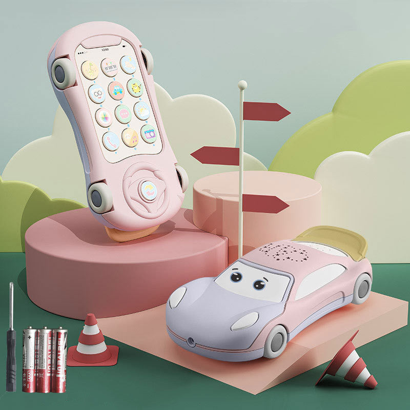 LumoLearn™ Baby Telephone Toy with Luminous Projector & Learning Car