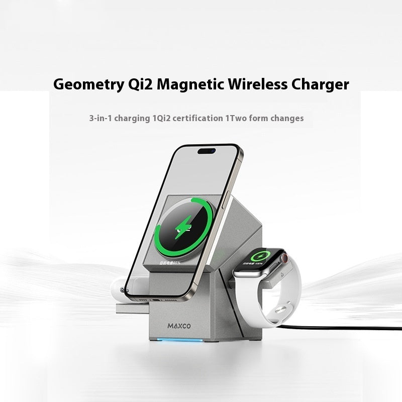 MagnaCharge™ Qi2 Magnetic Touch Rotating Wireless Charger