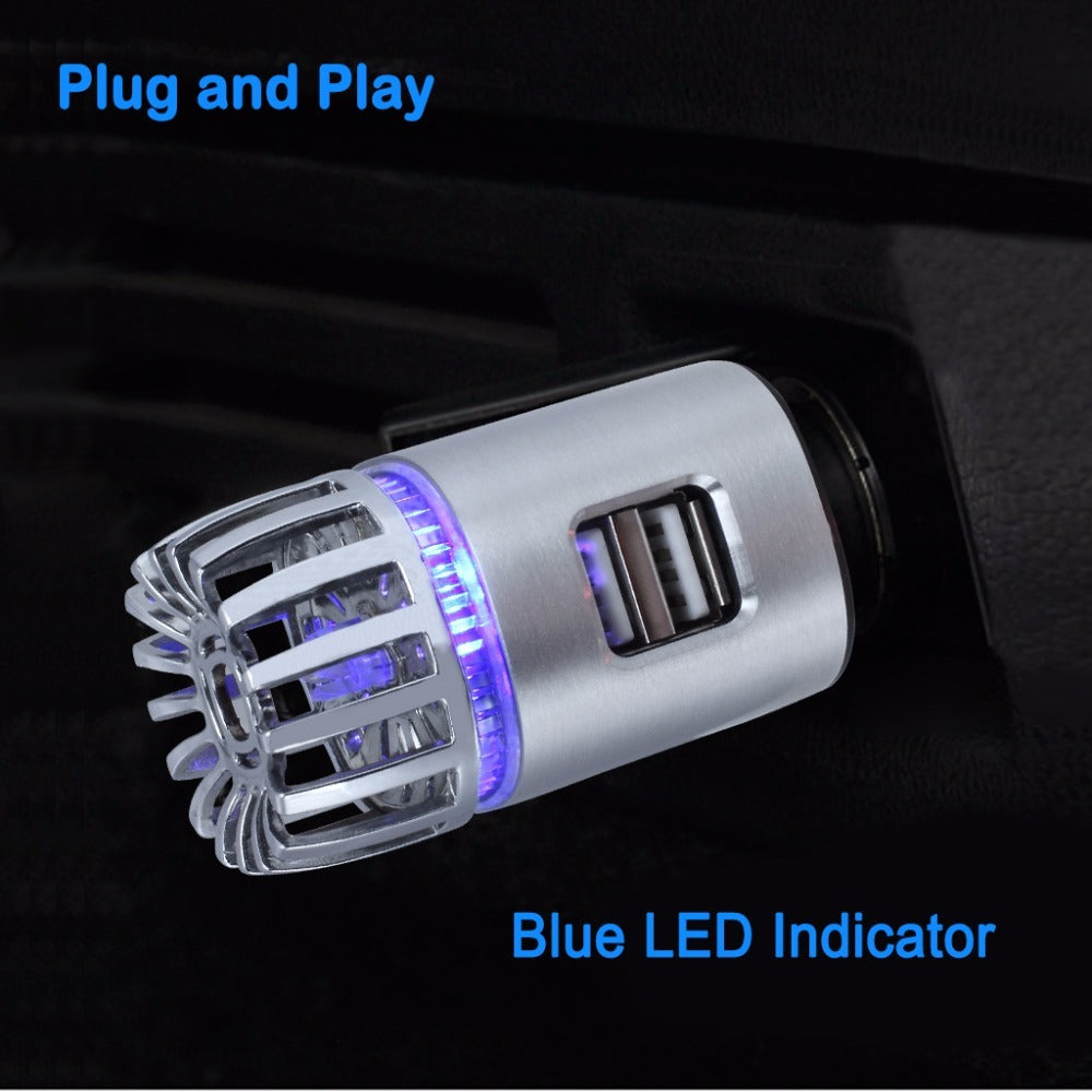 PureCharge Duo — 2-in-1 Car Charger & Air Purifier