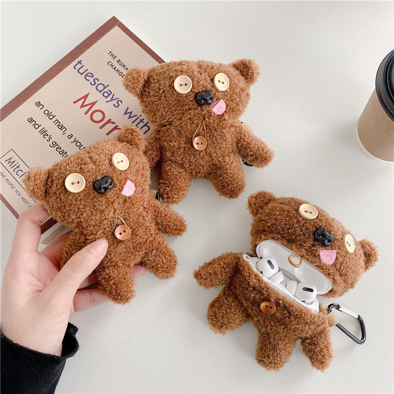 CuddleBear™ Plush Button Earphone Protective Case