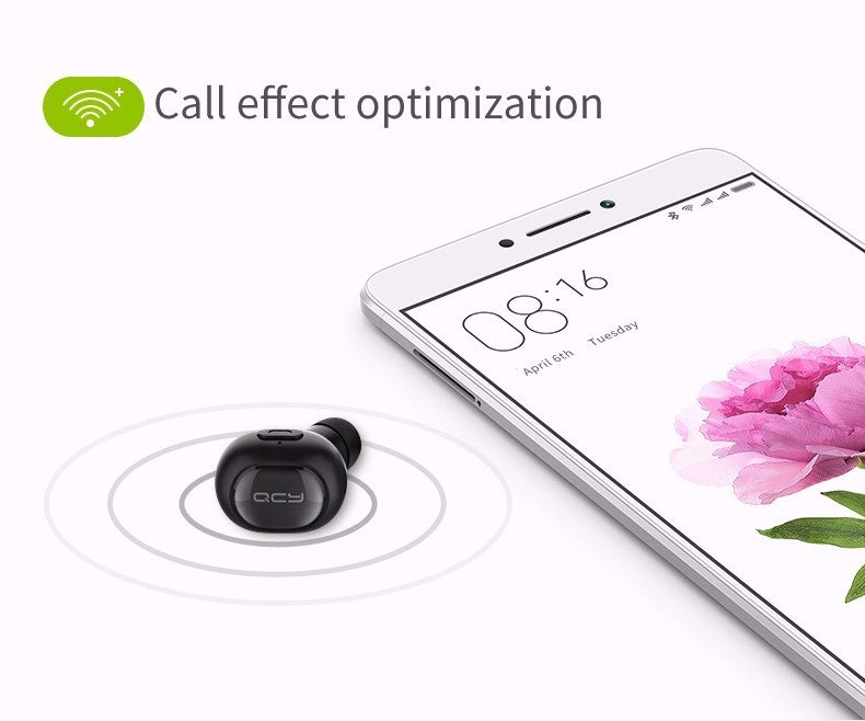 QCY Q26 Combo: Bluetooth Car Calls & Portable Earphone Headset Set