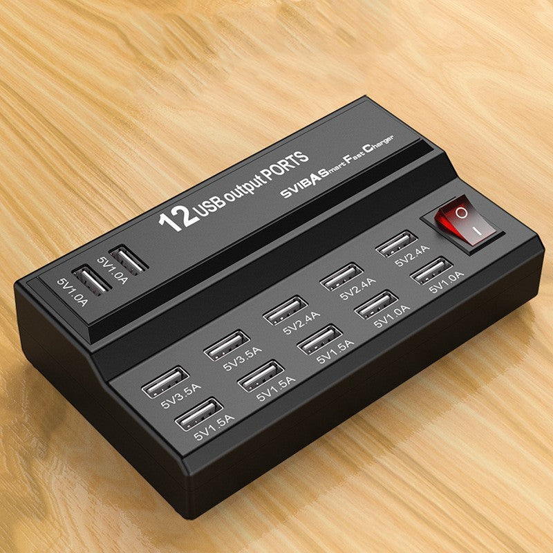 PowerHub 12X – Multi-Port USB Charging Station