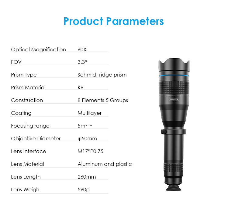 ApexView Pro – Mobile Telescope Telephoto Lens