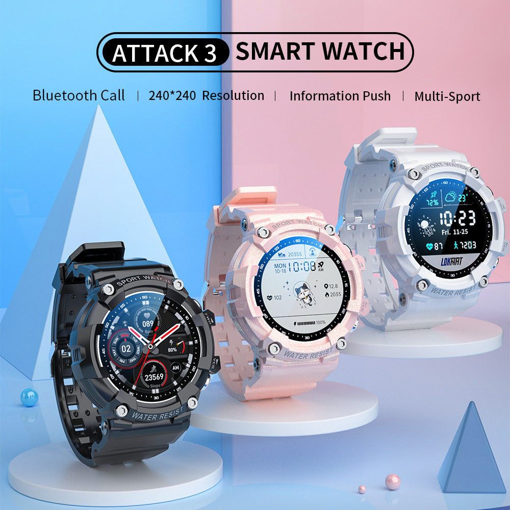 AquaPro Smart Sports Watch – IP67 Waterproof, Bluetooth-Enabled Fitness Tracker