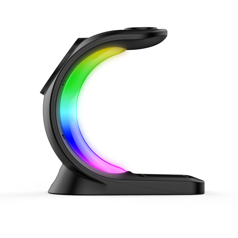 PowerDock™ 4-in-1 Magnetic Wireless Charger – Fast Charging Station with Atmosphere Light for iPhone, AirPods Pro, and Apple Watch