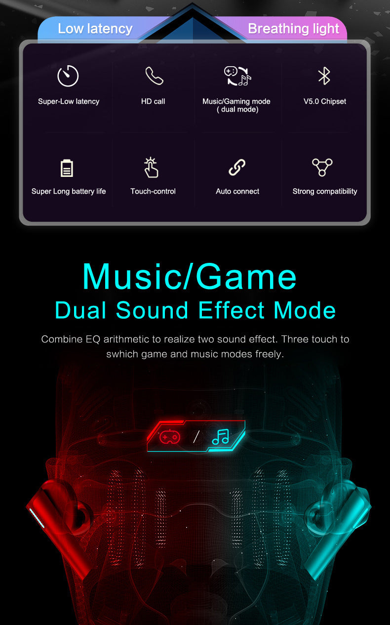 LumoX Wireless Bluetooth Gaming Headset