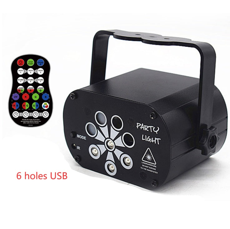 LaserGroove™ - LED Stage Light & Laser Projector with Voice Control