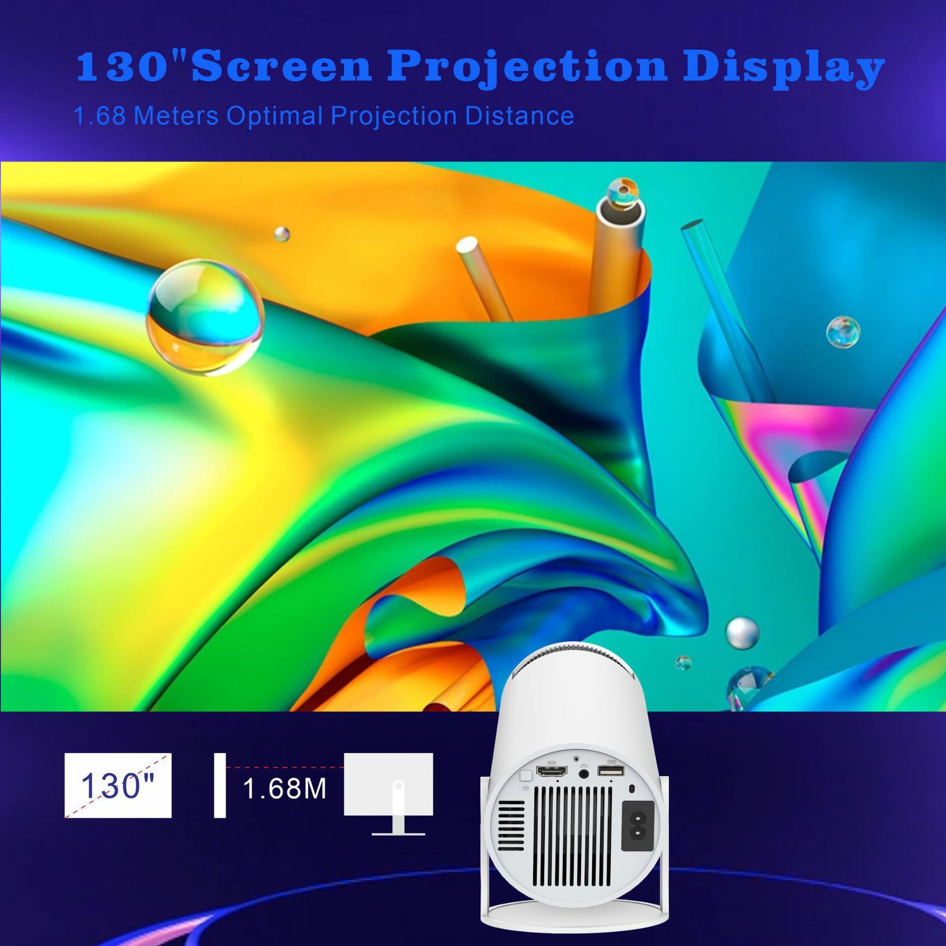VisionPro H713: 4K Ultra HD Smart Projector for Home & Office