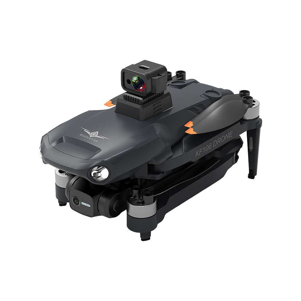 SkyMaster KF106 – Laser Obstacle Avoidance 360° 3-Axis Gimbal Drone with Dual Cameras, GPS, and Optical Flow Technology