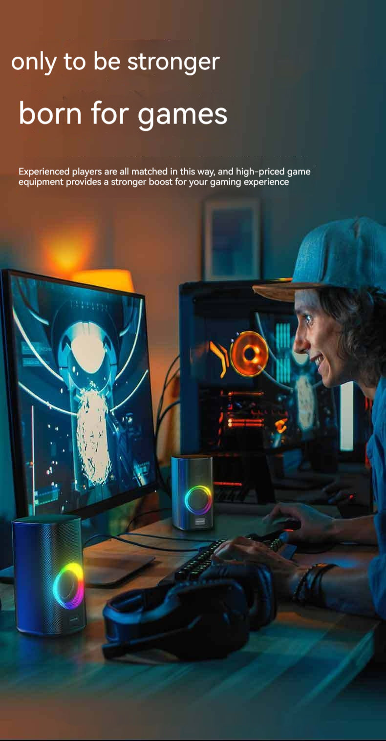 PulseFire Duo – Colorful E-Sports Bluetooth Desktop Speakers