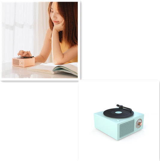 RetroSound Wireless Mini Phonograph – Bluetooth-Compatible Portable Speaker