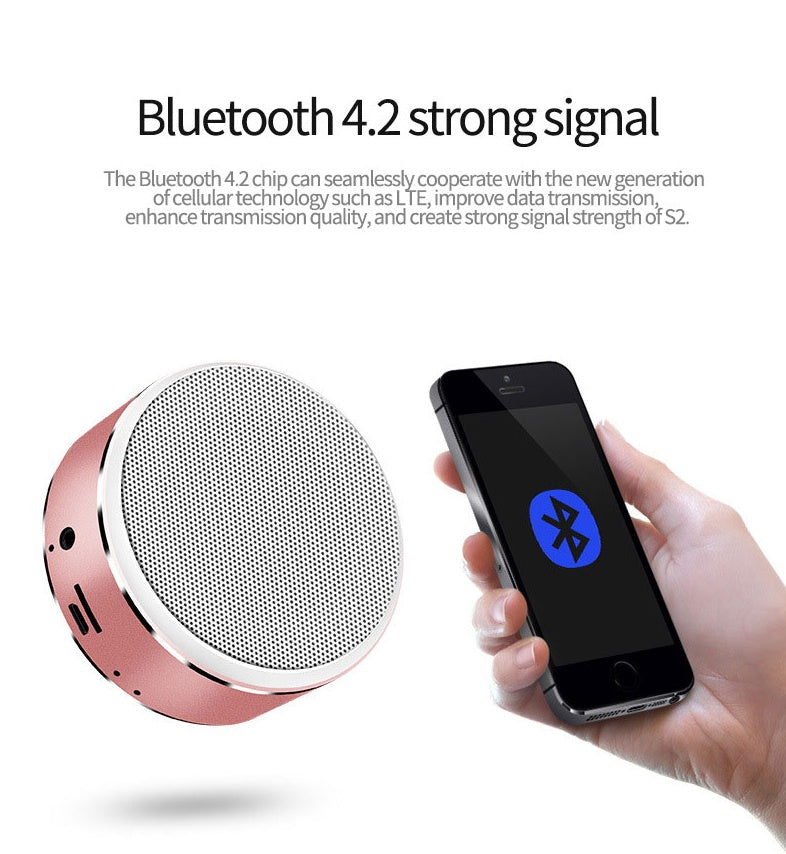 SoundPulse S8: Mini Portable Bluetooth Speaker with Subwoofer