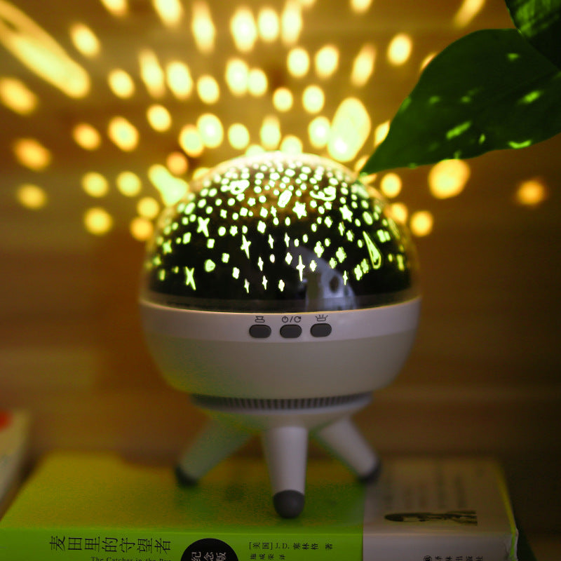 StellarGlow™ — Rotating Starlight Projection Lamp