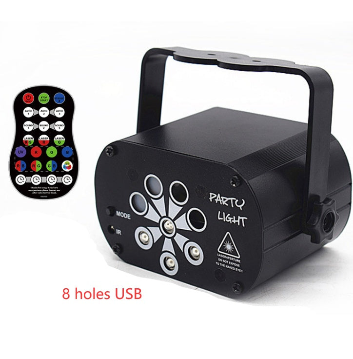 LaserGroove™ - LED Stage Light & Laser Projector with Voice Control