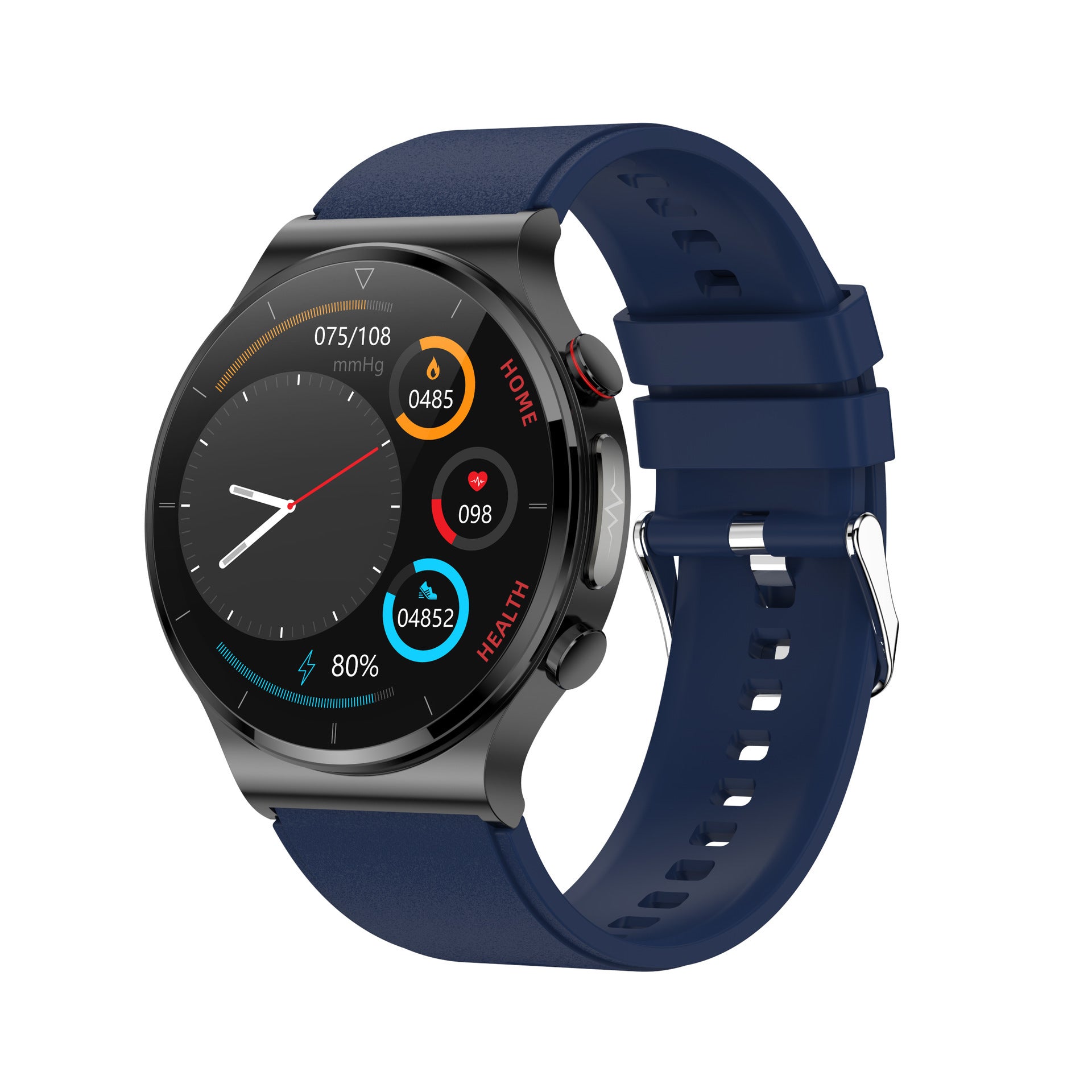VitalSync Pro: Oxygen, ECG, Blood Pressure & Heart Rate Monitoring Smartwatch