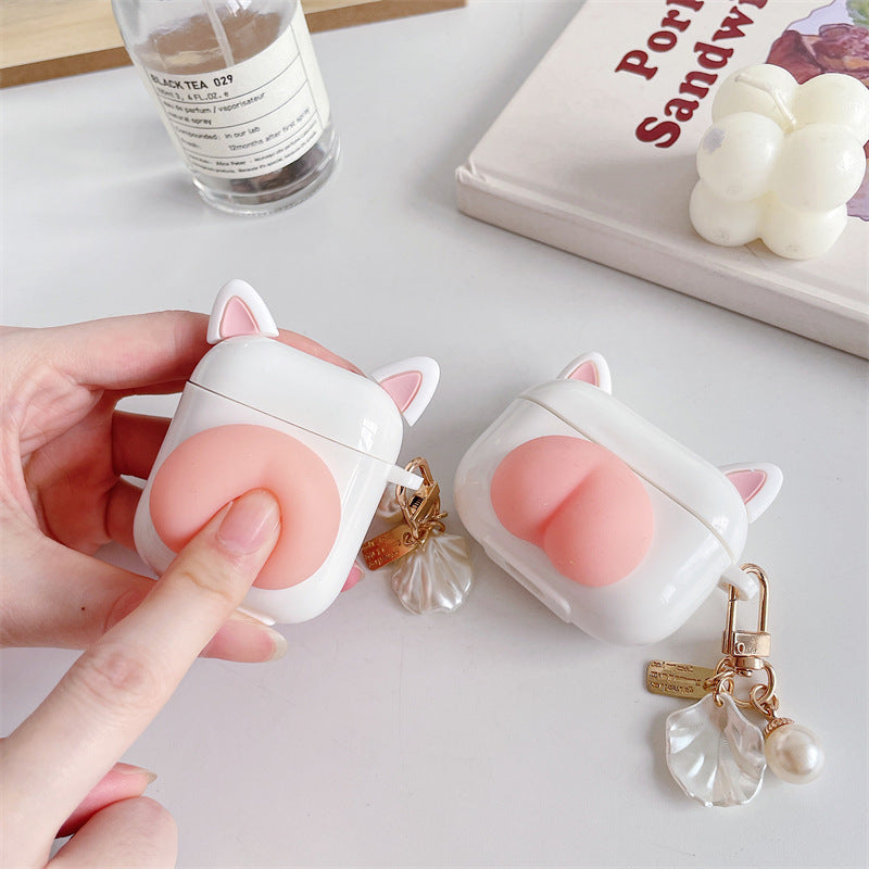CushionPop Kawaii Press Butt Stress Relief AirPods Case