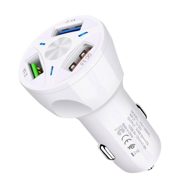 TurboCharge 3X USB Car Charger - Quick Charge 3.0 & Multi-Port Power Hub
