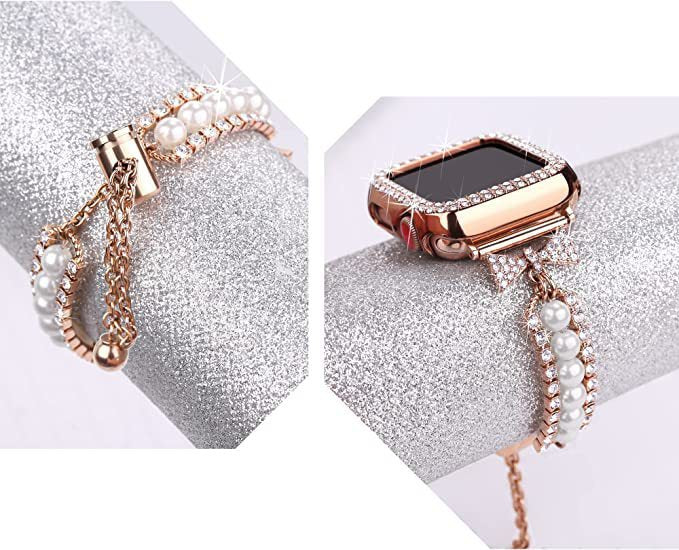 PearlCharm™ Smart Watch Pearl Bracelet – Elegant Smartwatch Band for the Stylish Tech Enthusiast