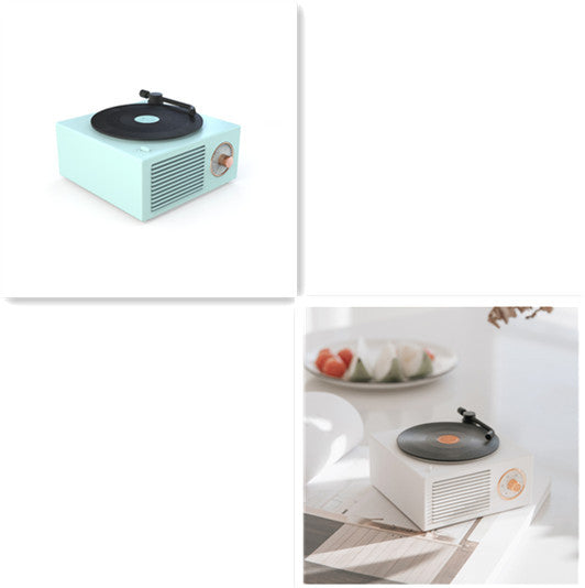 RetroSound Wireless Mini Phonograph – Bluetooth-Compatible Portable Speaker