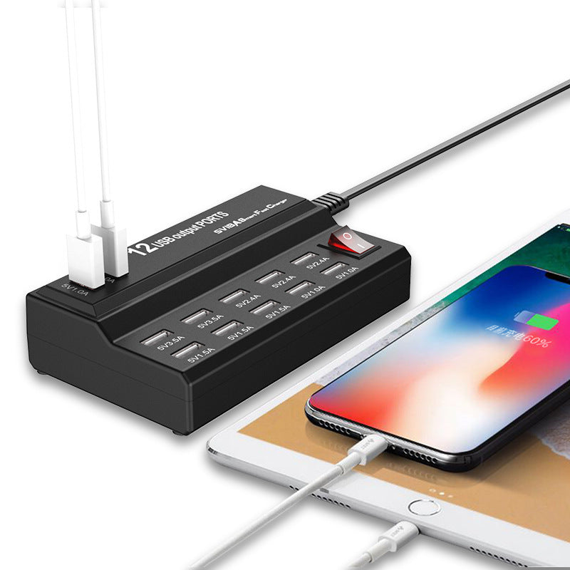 PowerHub 12X – Multi-Port USB Charging Station