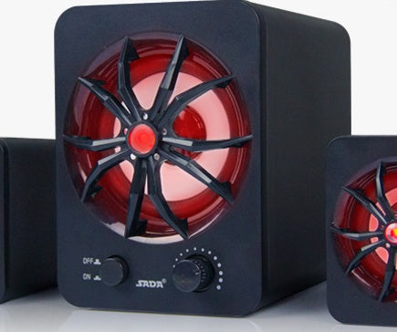 BassGlow™ 2.1 Multimedia Speaker System – Luminous Sound, Deep Bass, and Stunning Visuals