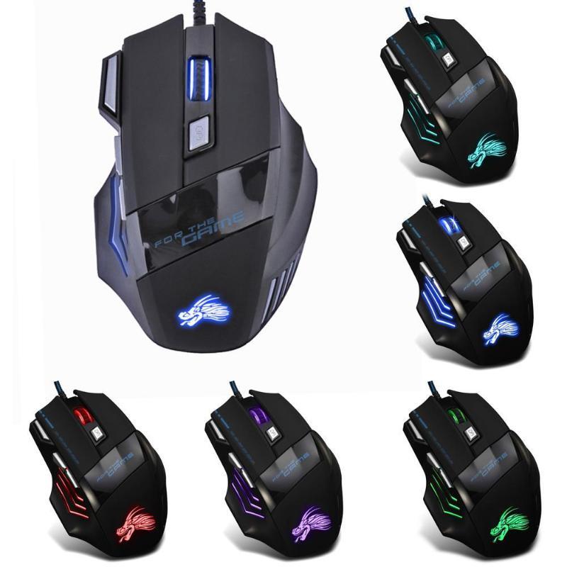 PhantomStrike™ - Wired Gaming Mouse 5500DPI with 7-Color LED Backlight