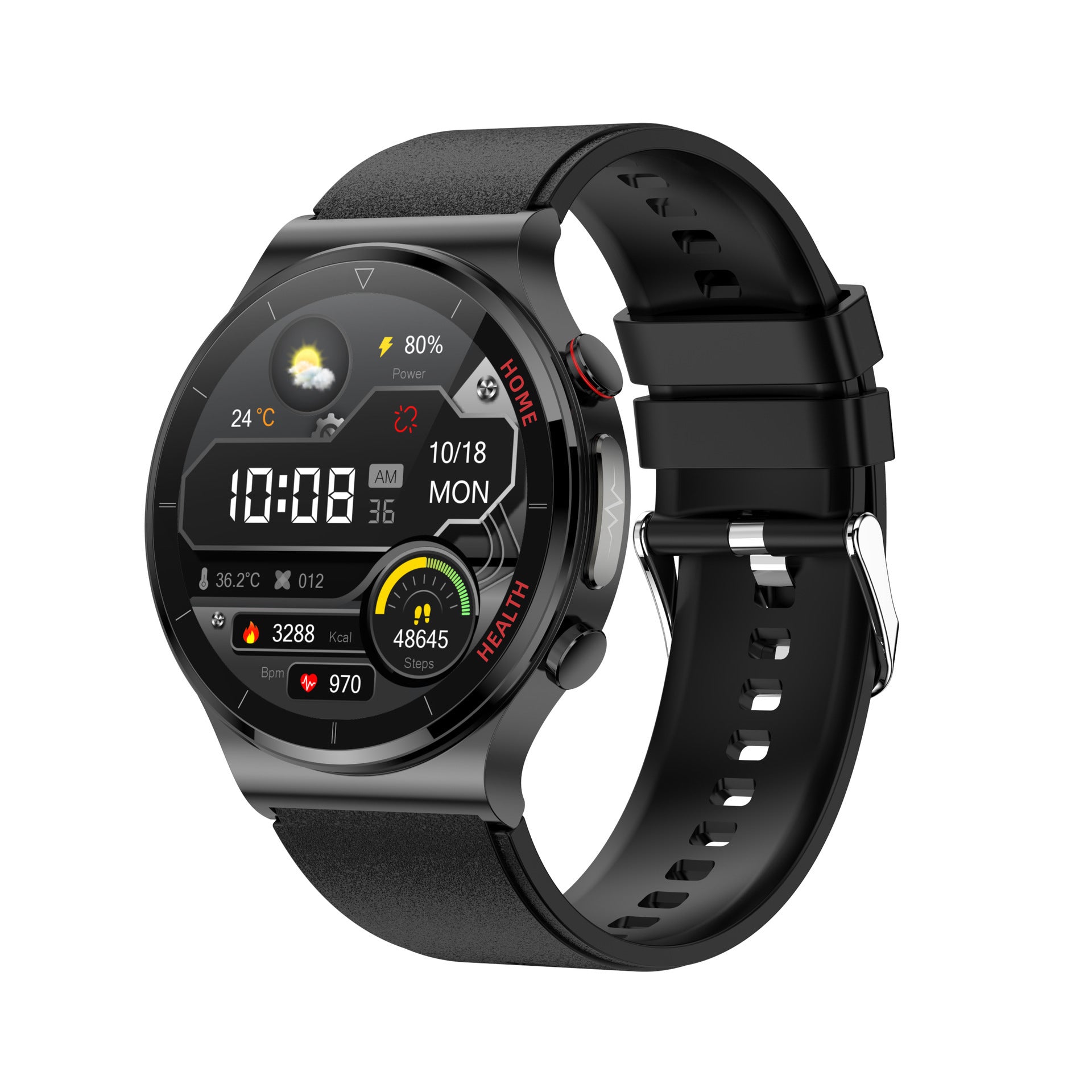 VitalSync Pro: Oxygen, ECG, Blood Pressure & Heart Rate Monitoring Smartwatch