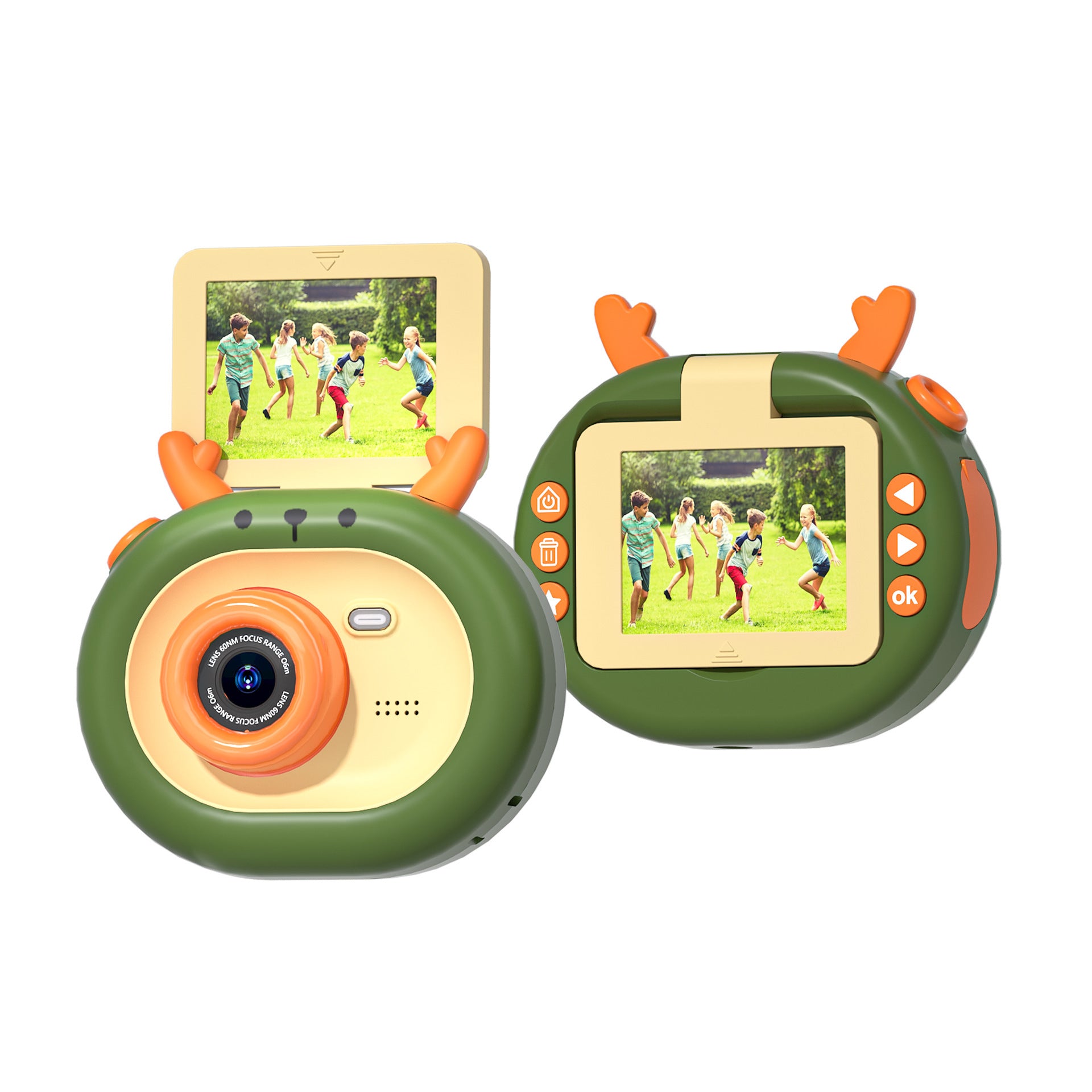 KidCam 180° Flip-Screen HD Digital Camera – Fun & Easy Photography for Kids