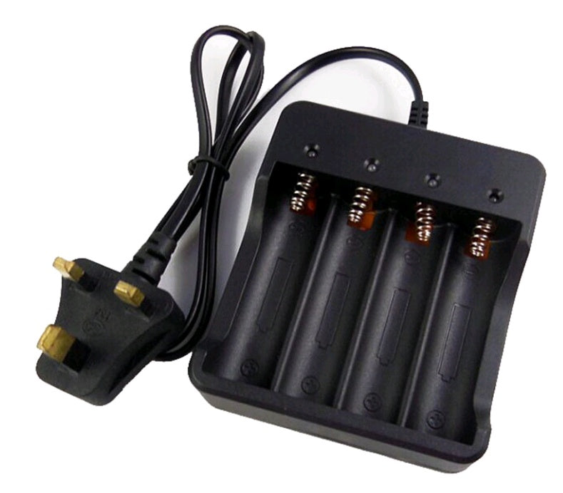 FlashCharge™ 4-Slot 18650 Smart Battery Charger