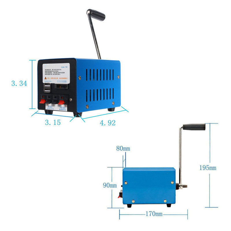 PowerGuard™ USB Charging Emergency Rescue Hand Crank Generator