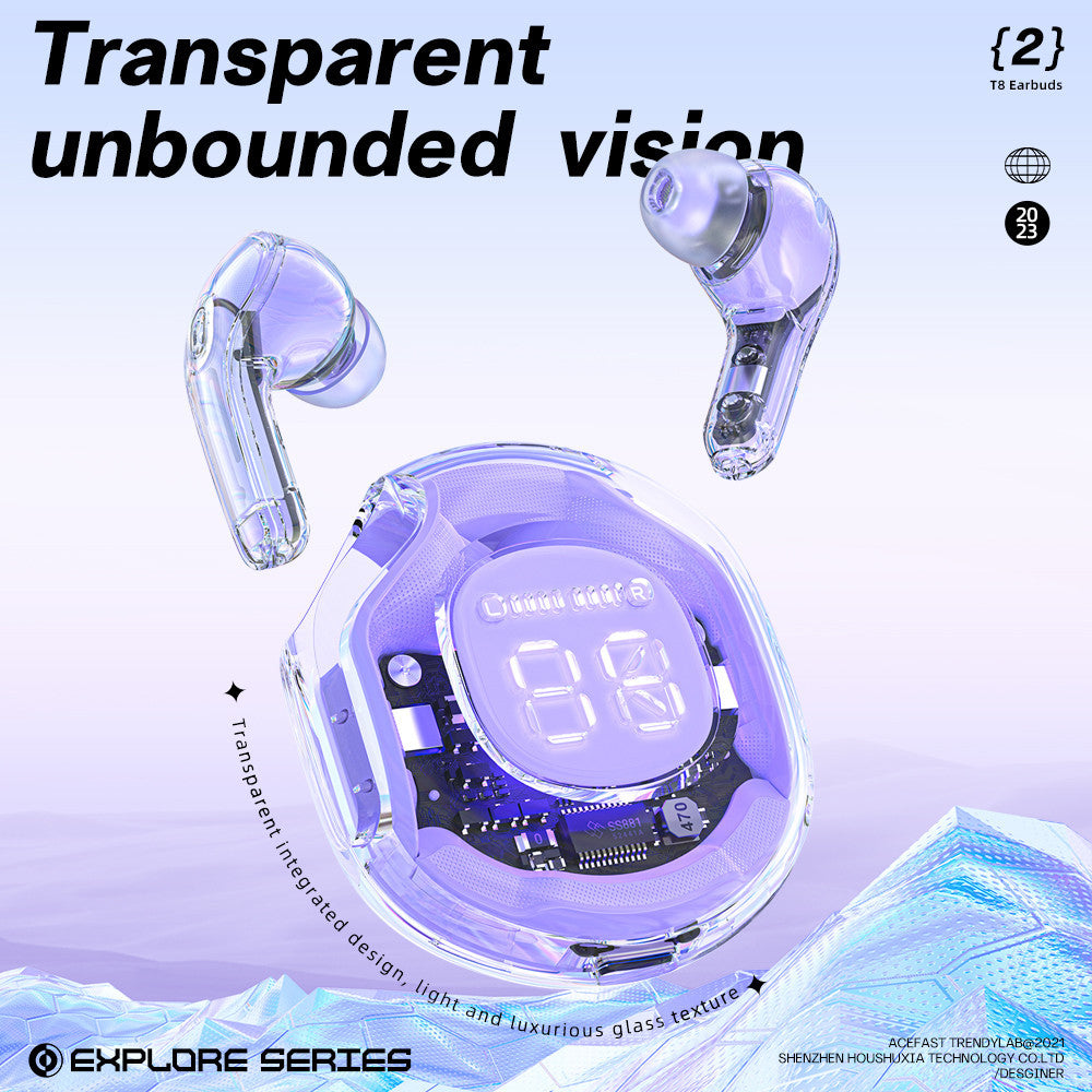 T8 Sonic TWS Wireless Earphones – Bluetooth 5.3, Noise Reduction, Bass-Boosted Gaming & Sport Headset