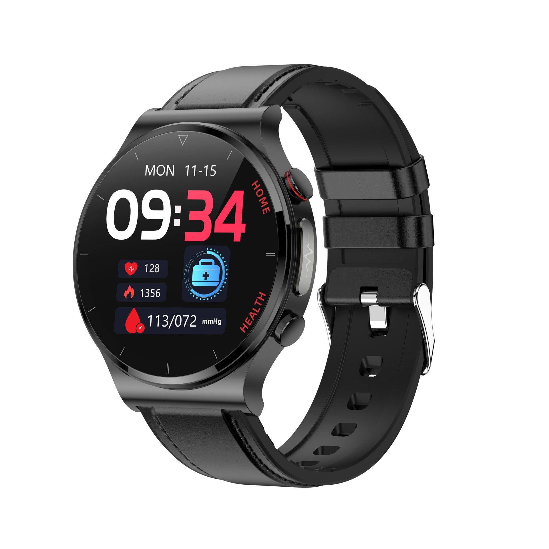 VitalSync Pro: Oxygen, ECG, Blood Pressure & Heart Rate Monitoring Smartwatch