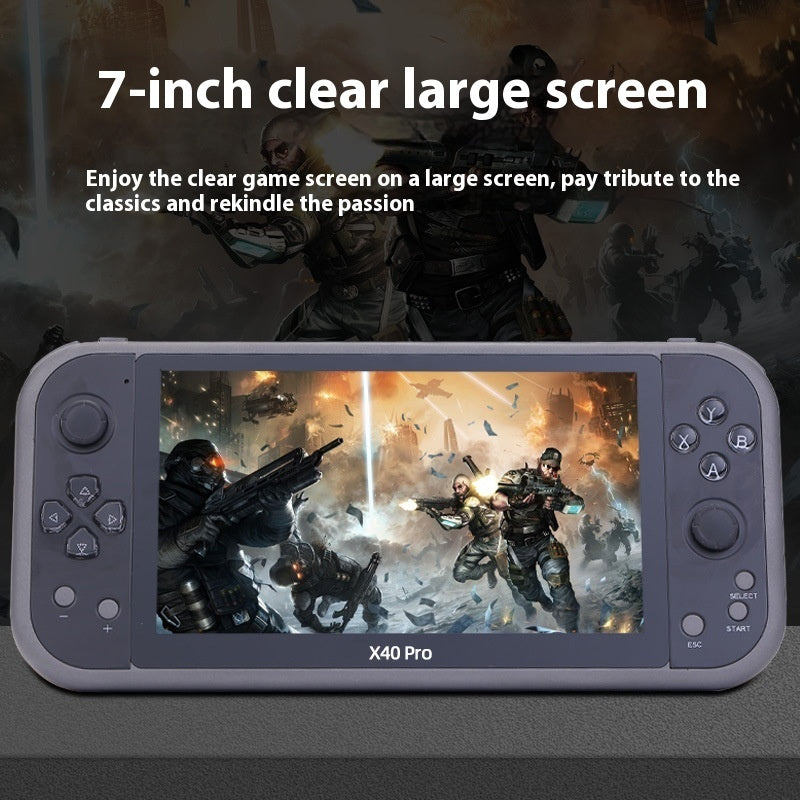 GamerX™ X40 PRO | 7-Inch Large Screen Portable Game Console